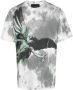 John Richmond T-shirt met tie-dye print Grijs - Thumbnail 1