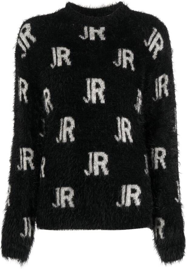 John Richmond Trui met logo Zwart