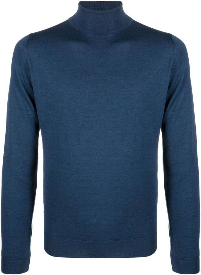 John Smedley Coltrui van merinowol Blauw