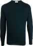 John Smedley Fijngebreide trui Groen - Thumbnail 1