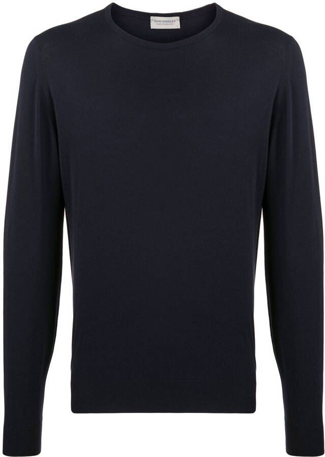 John Smedley Gebreide trui Blauw