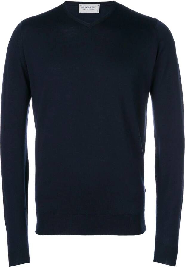 John Smedley klassieke trui met lange mouwen Blauw