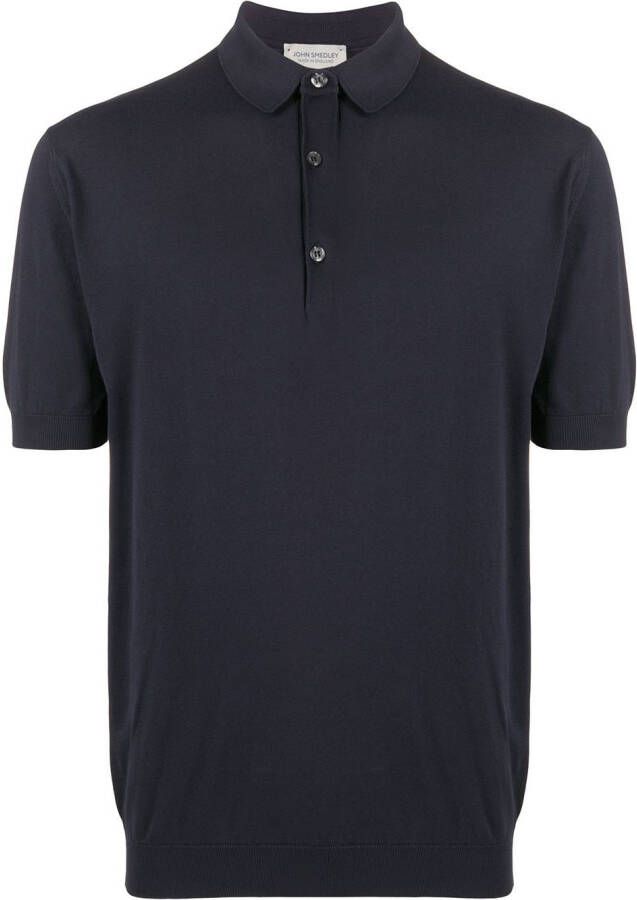 John Smedley Adrian polo shirt Blauw