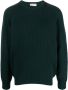 John Smedley Ribgebreide sweater Groen - Thumbnail 1