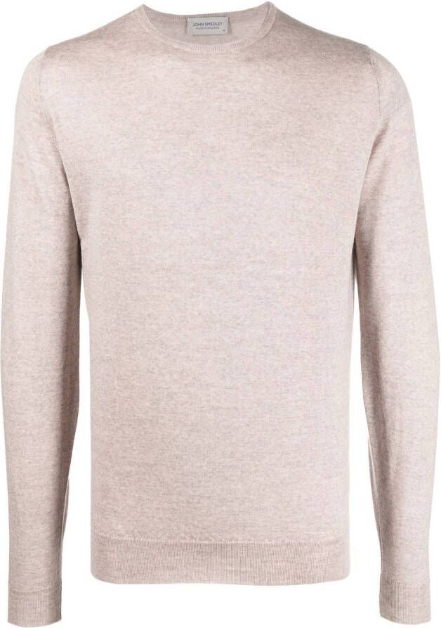 John Smedley Gebreide trui Beige