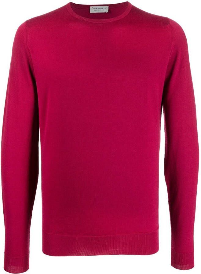 John Smedley Gebreide trui Roze