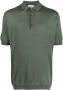 John Smedley Poloshirt met knopen Groen - Thumbnail 1