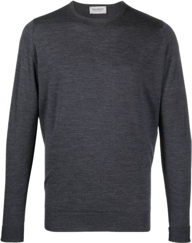 John Smedley trui met ronde hals Grijs