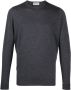 John Smedley trui met ronde hals Grijs - Thumbnail 1