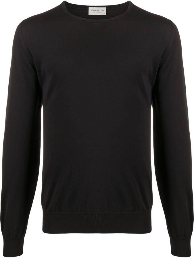 John Smedley Trui met ronde hals Zwart