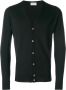 John Smedley V-neck cardigan Zwart - Thumbnail 1
