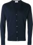 John Smedley vest met V-hals Blauw - Thumbnail 1