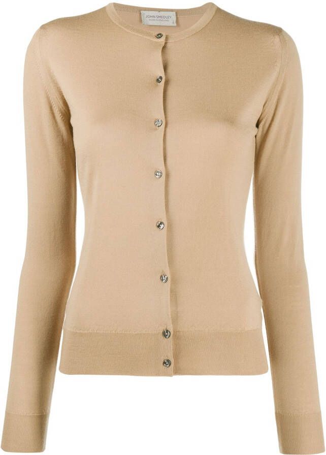 John Smedley Vest van merinowol Beige