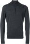 John Smedley zip-neck jumper Grijs - Thumbnail 1