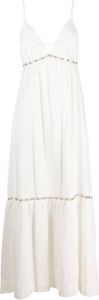 Jonathan Simkhai Maxi-jurk met kralen Beige