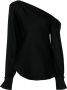 Simkhai Asymmetrische blouse Zwart - Thumbnail 1