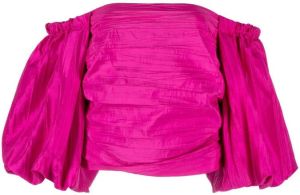 Jonathan Simkhai Off-shoulder blouse Roze