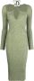 Simkhai Midi-jurk met gekruiste band Groen - Thumbnail 1