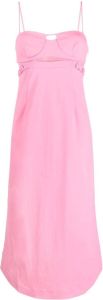 Jonathan Simkhai Uitgesneden midi-jurk Roze