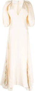 Jonathan Simkhai Midi-jurk met gehaakt vlak Wit