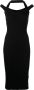 Simkhai Midi-jurk met halternek Zwart - Thumbnail 1