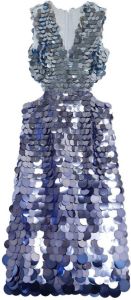 Jonathan Simkhai Midi-jurk verfraaid met pailletten Blauw