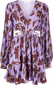 Jonathan Simkhai Mini-jurk met bloemenprint Paars
