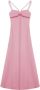 Simkhai Midi-jurk met ringdetail Roze - Thumbnail 1