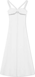 Jonathan Simkhai Midi-jurk met ringdetail Wit