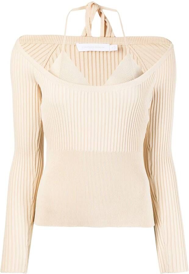 Simkhai Trui met ronde hals Beige