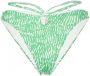 Simkhai Uitgesneden bikinislip Groen - Thumbnail 1
