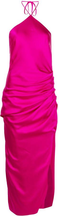 Simkhai Verfraaide midi-jurk Roze