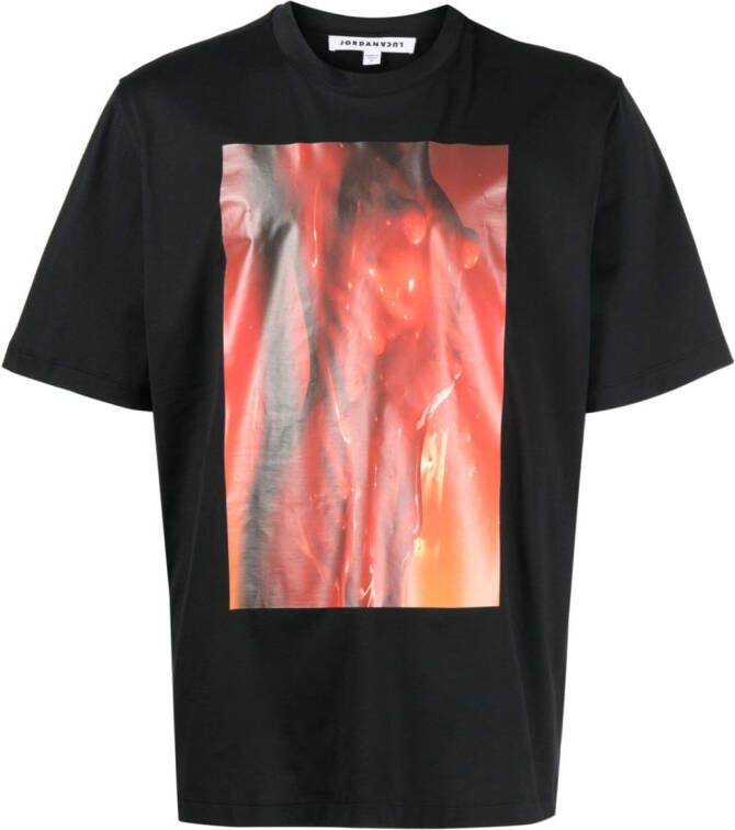 JORDANLUCA Katoenen T-shirt Zwart