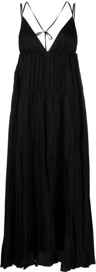 JOSEPH Darnley zijden maxi-jurk Zwart