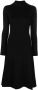 JOSEPH Midi-jurk met lange mouwen Zwart - Thumbnail 1