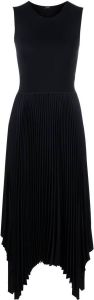 JOSEPH Midi-jurk met geplooid vlak Zwart