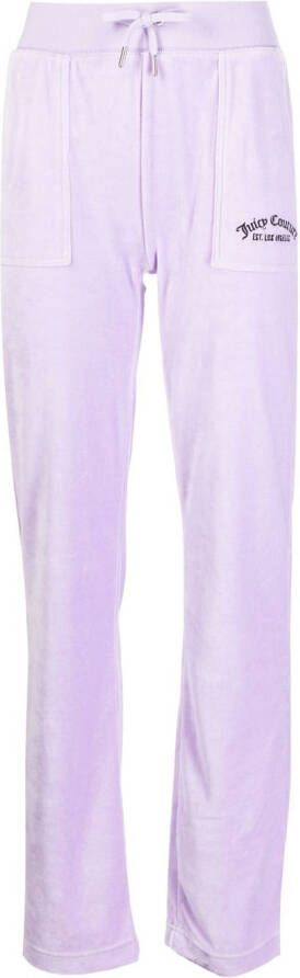 Juicy Couture Fluwelen trainingsbroek Paars