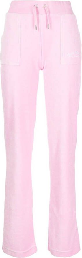 Juicy Couture Fluwelen joggingbroek Roze