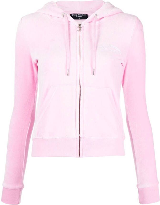 Juicy Couture Fluwelen hoodie Roze
