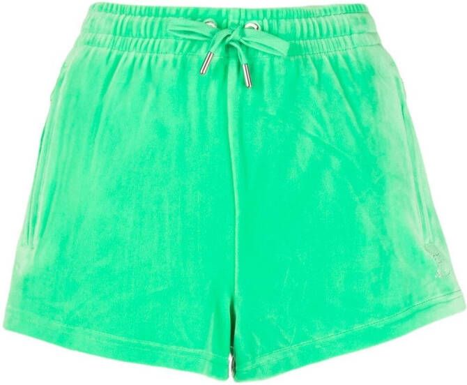 Juicy Couture Shorts met geborstelde afwerking Groen