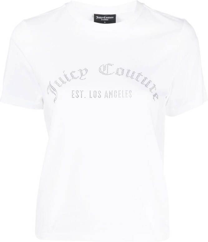 Juicy Couture T-shirt verfraaid met kristallen Wit