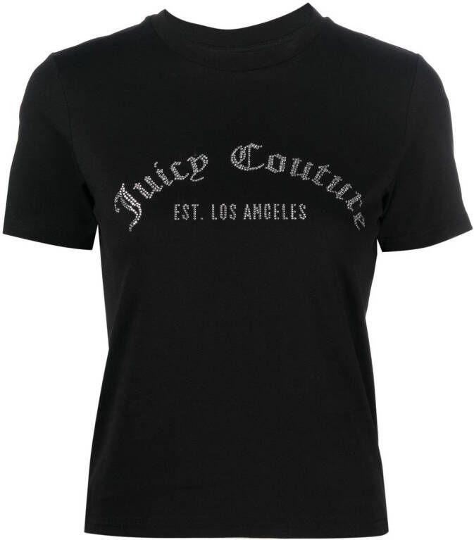 Juicy Couture T-shirt verfraaid met kristallen Zwart