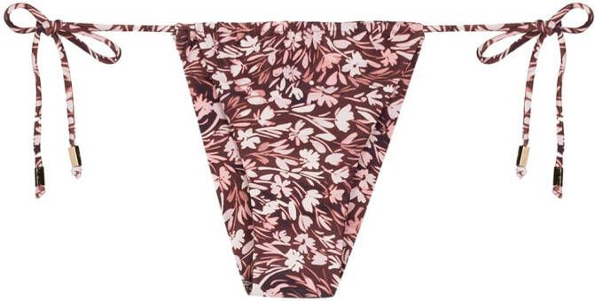 Juillet Bikinislip met bloemenprint Roze