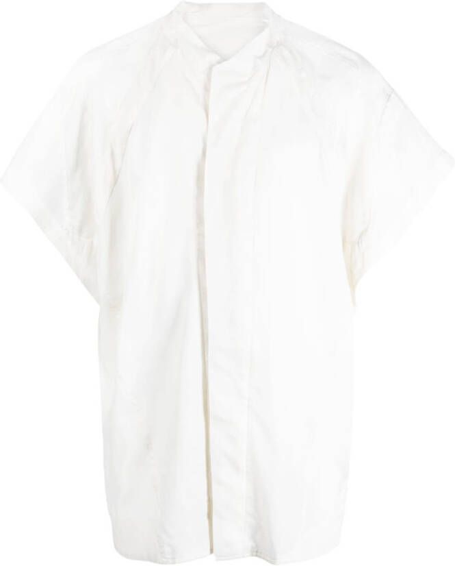 Julius Overhemd met opstaande kraag Wit