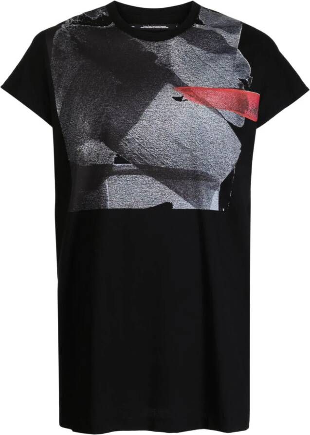 Julius T-shirt met print Zwart