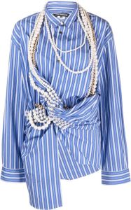 Junya Watanabe Gestreepte blouse Blauw