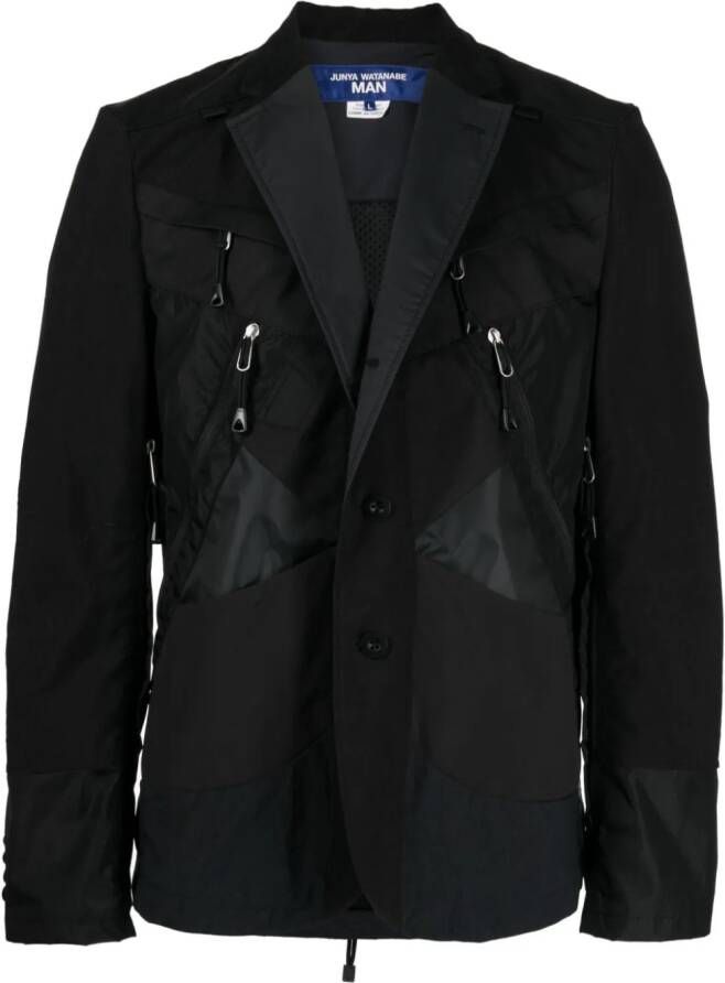 Junya Watanabe MAN Blazer met enkele rij knopen Zwart