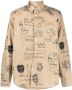 Junya Watanabe MAN Overhemd met grafische print Beige - Thumbnail 1