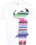 Junya Watanabe MAN T-shirt met grafische print Wit - Thumbnail 1