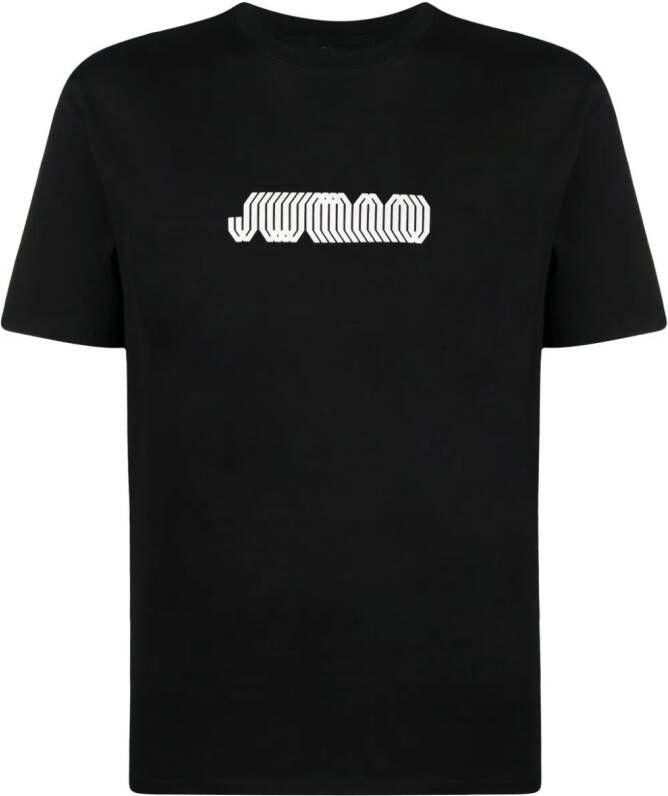 Junya Watanabe MAN T-shirt met logoprint Zwart